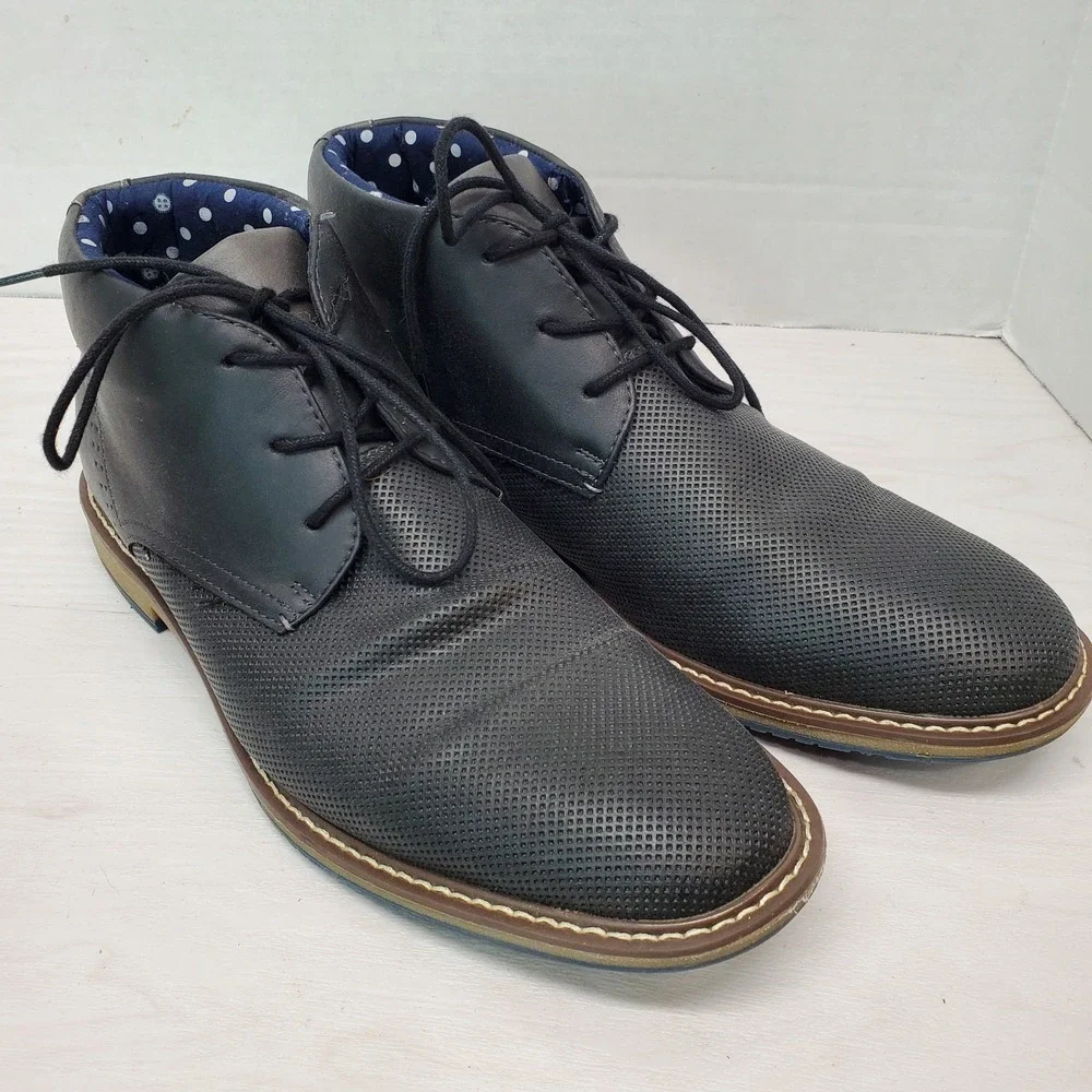 Steve Madden Sestin Chukka Boots 9.5 M Blue Comfort Casual Work School Fast Ship